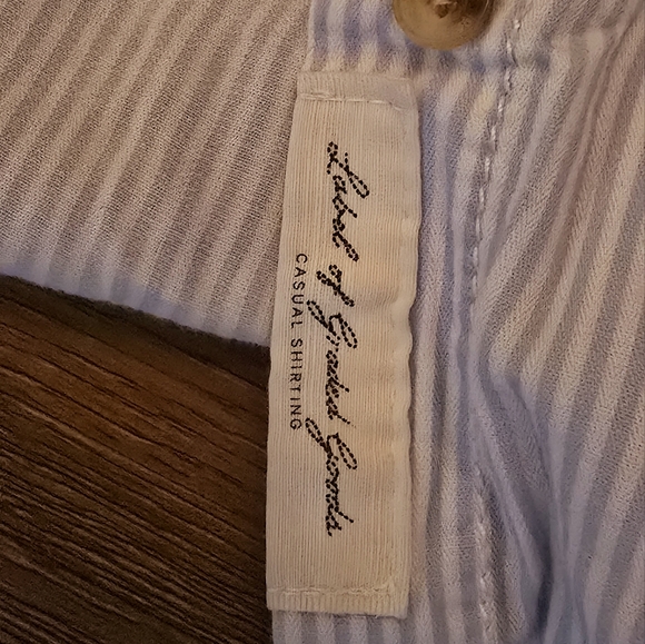 H&M long sleeve button down with corduroy elbow patches size 14 - Picture 3 of 9